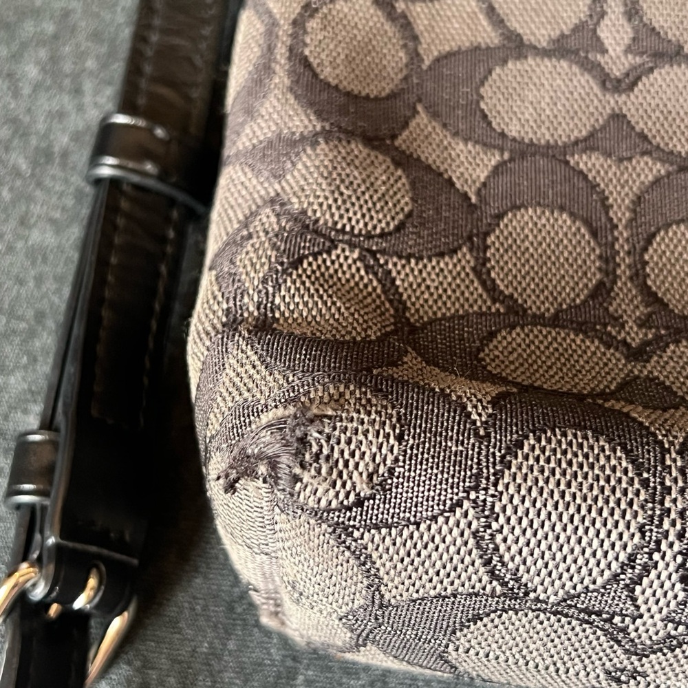 Coach Black and Gray Men's Crossbody Bag - Picture 5 of 7